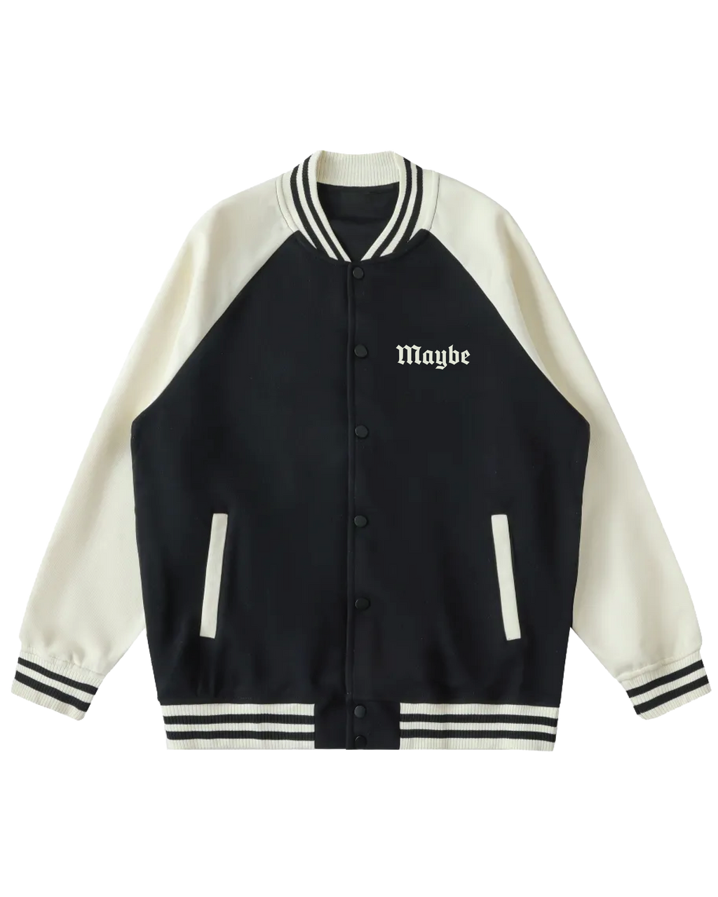 Dragon Two Tone Raglan Sleeve Varsity Jacket